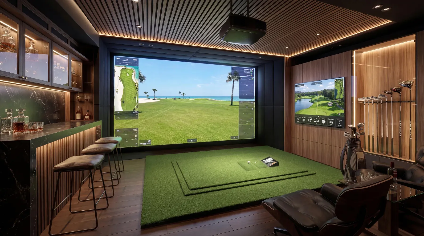 Simulador de golf profesional